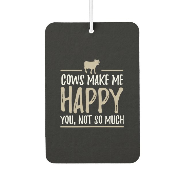 Cow agriculture cows cattle car air freshener (Front)