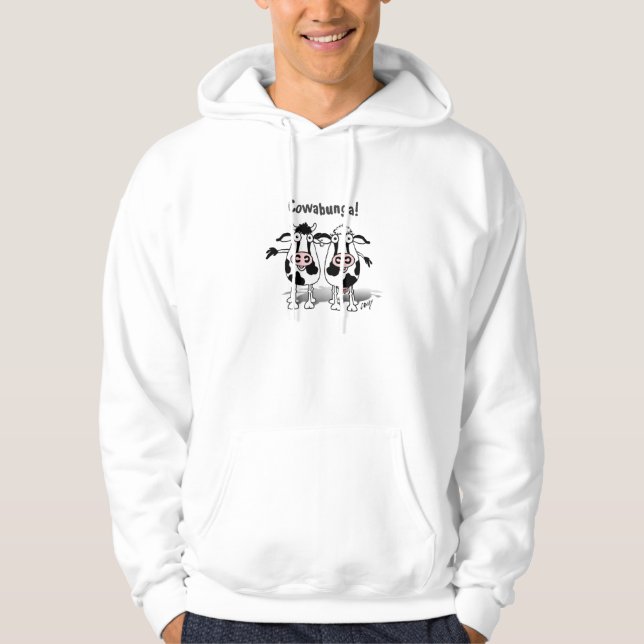 cow and bull Cowabunga Hoodie (Front)