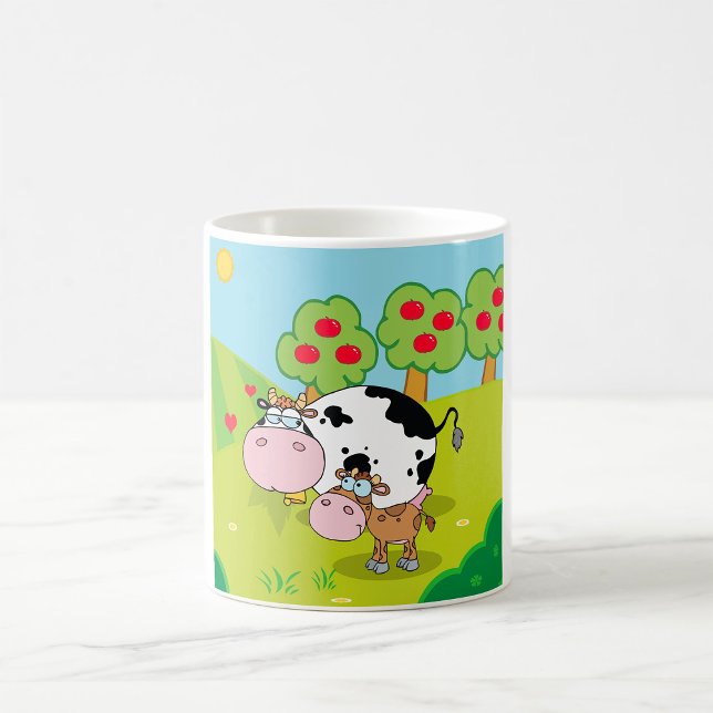 Cow and Calf Farm Scene Coffee Mug (Creator Uploaded)