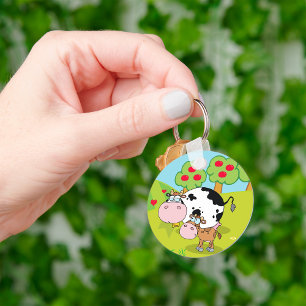 Cow And Calf Key Ring