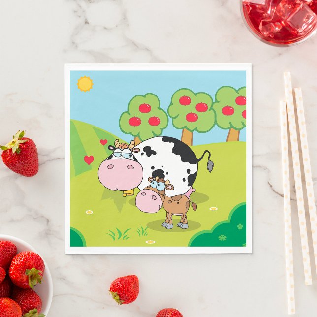 Cow And Calf Napkin (Creator Uploaded)