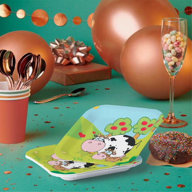 Cow And Calf Paper Plate (Creator Uploaded)