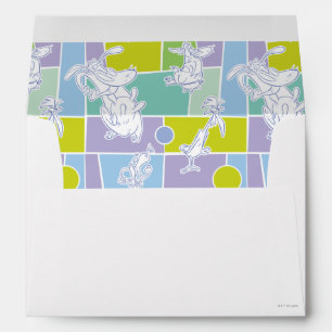 Cow and Chicken Colour Block Pattern Envelope