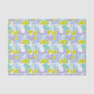 Cow and Chicken Colour Block Pattern Tissue Paper