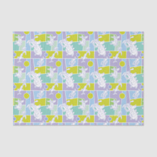 Cow and Chicken Colour Block Pattern Tissue Paper