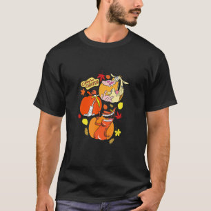 Cow And Chicken Halloween Group Pumpkin Poster T-Shirt