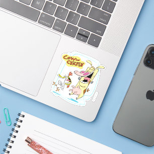 Cow and Chicken Laughing Graphic