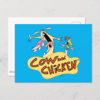 Cow and Chicken Logo Graphic