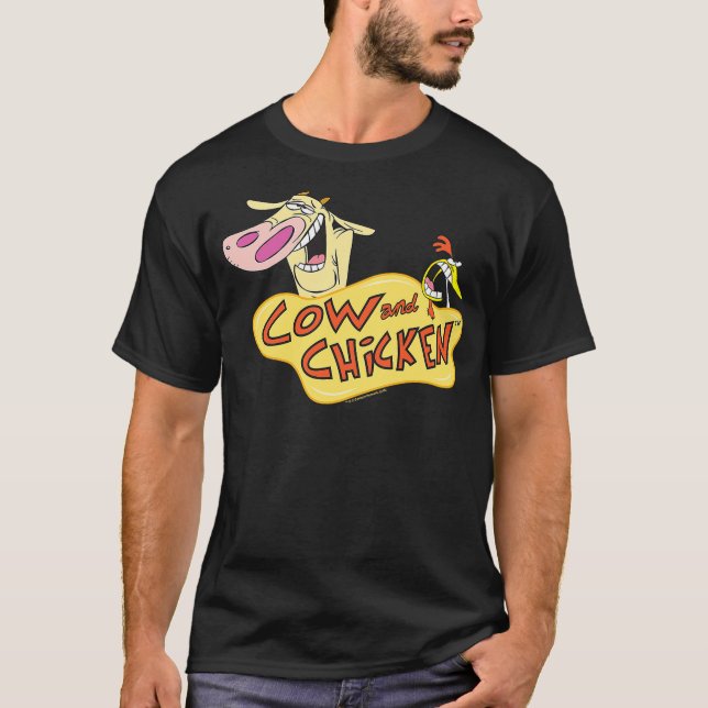 Cow and Chicken Logo T-Shirt (Front)