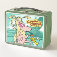 Cow and Chicken Running Graphic