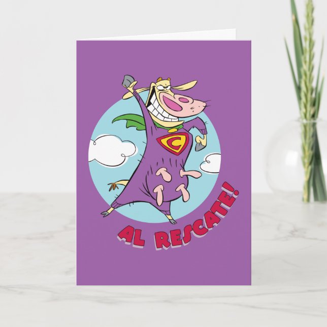 Cow and Chicken Super Cow Al Rescate! Card (Front)