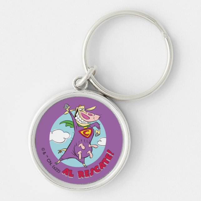 Cow and Chicken Super Cow Al Rescate! Key Ring (Front)