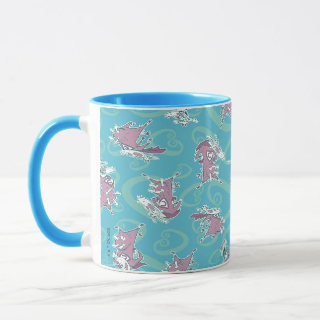 Cow and Chicken Super Cow Pattern Mug (Left)