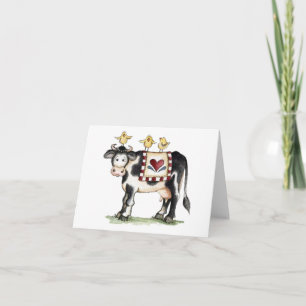 Cow and Chicks - Note Card