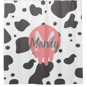 Cow and Dots Farm Animal Shower Curtain