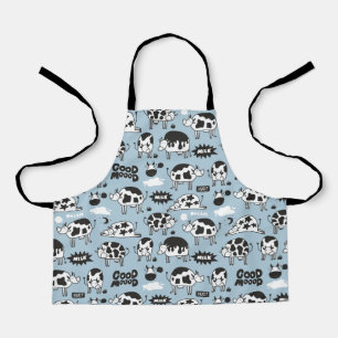 Cow and milk apron