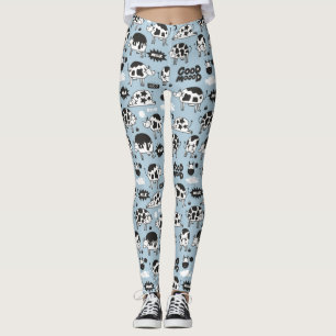 Cow and milk leggings