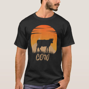 Cow Animal Hot In The Mounta In Nature T-Shirt