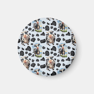 Cow Animal Pattern Design  Magnet
