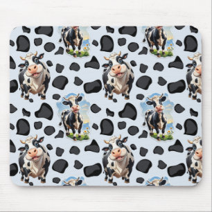 Cow Animal Pattern Design  Mouse Mat