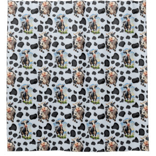 Cow Animal Pattern Design Shower Curtain