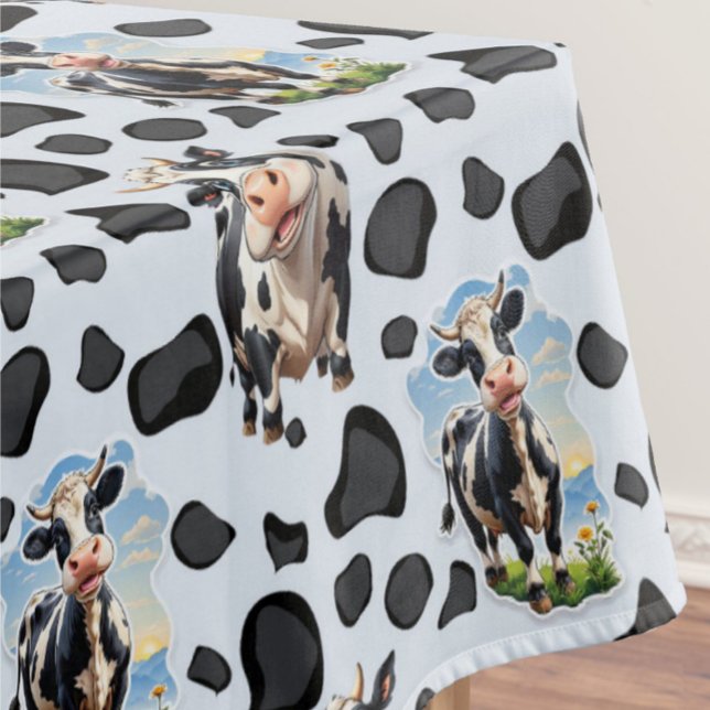 Cow Animal Pattern Design  Tablecloth (Creator Uploaded)