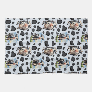 Cow Animal Pattern Design Tea Towel