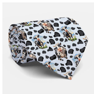 Cow Animal Pattern Design  Tie