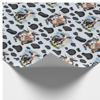 Cow Animal Pattern Design  Wrapping Paper