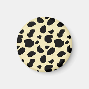 Cow Animal Skin Colour Pattern Design Magnet