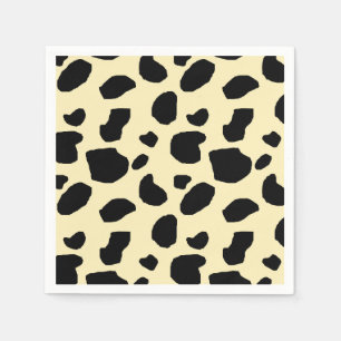 Cow Animal Skin Colour Pattern Design Napkin