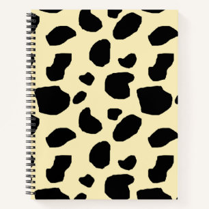 Cow Animal Skin Colour Pattern Design Notebook