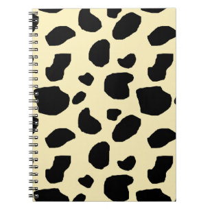 Cow Animal Skin Colour Pattern Design Notebook