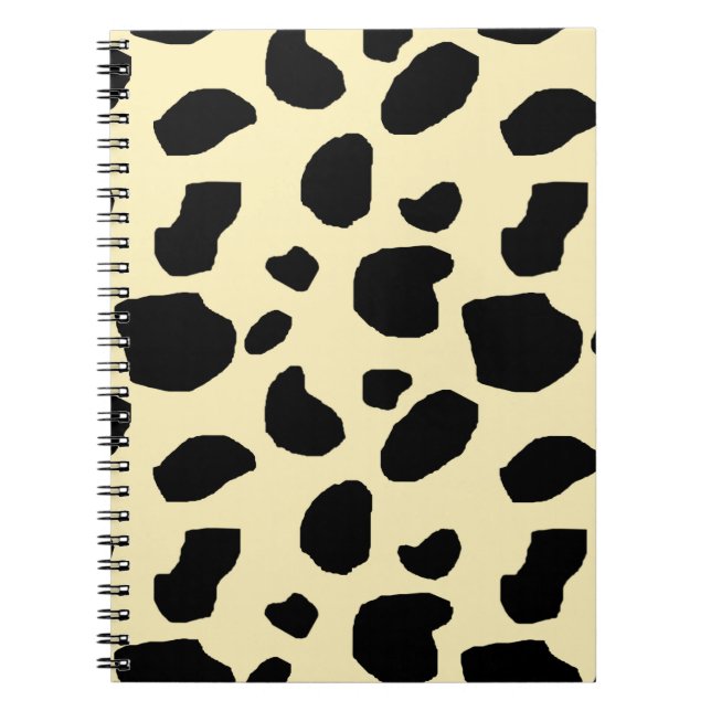 Cow Animal Skin Colour Pattern Design  Notebook (Front)