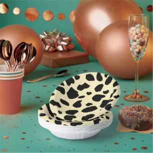 Cow Animal Skin Colour Pattern Design Paper Plate