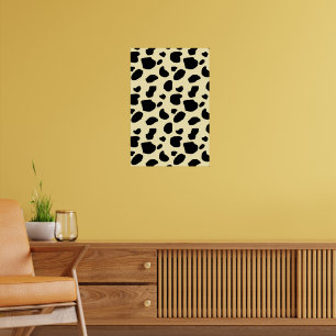 Cow Animal Skin Colour Pattern Design Poster