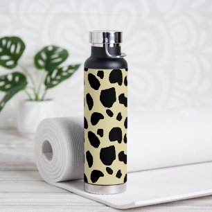 Cow Animal Skin Colour Pattern Design Water Bottle