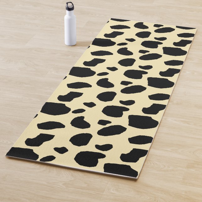 Cow Animal Skin Colour Pattern Design  Yoga Mat (In Situ)
