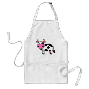 cow art standard apron