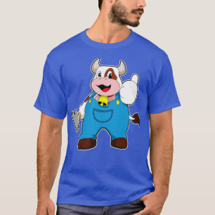 Cow as Craftsman with Hammer T-Shirt