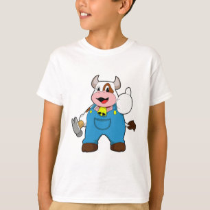 Cow as Craftsman with Hammer T-Shirt