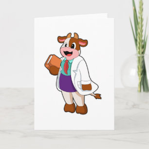 Cow as Nurse with Book Card