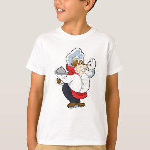 Cow as Waiter with Serving plate T-Shirt