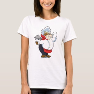 Cow as Waiter with Serving plate T-Shirt