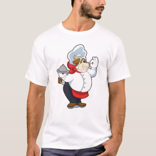Cow as Waiter with Serving plate T-Shirt