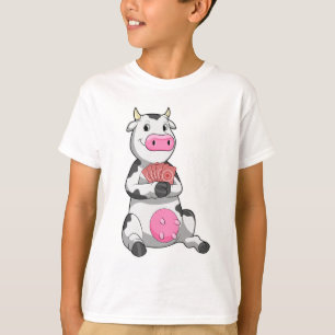 Cow at Poker with Poker cards T-Shirt