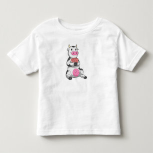 Cow at Poker with Poker cards Toddler T-Shirt