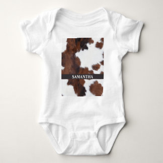Cow baby bodysuit