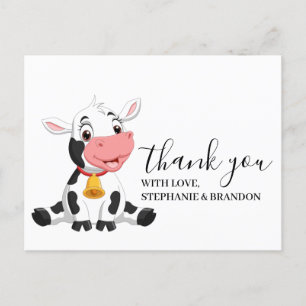 Cow Baby Cute Thank You Card