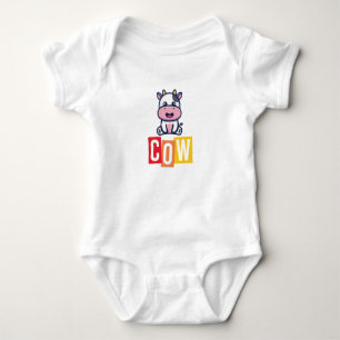 Cow Baby Jersey Bodysuit